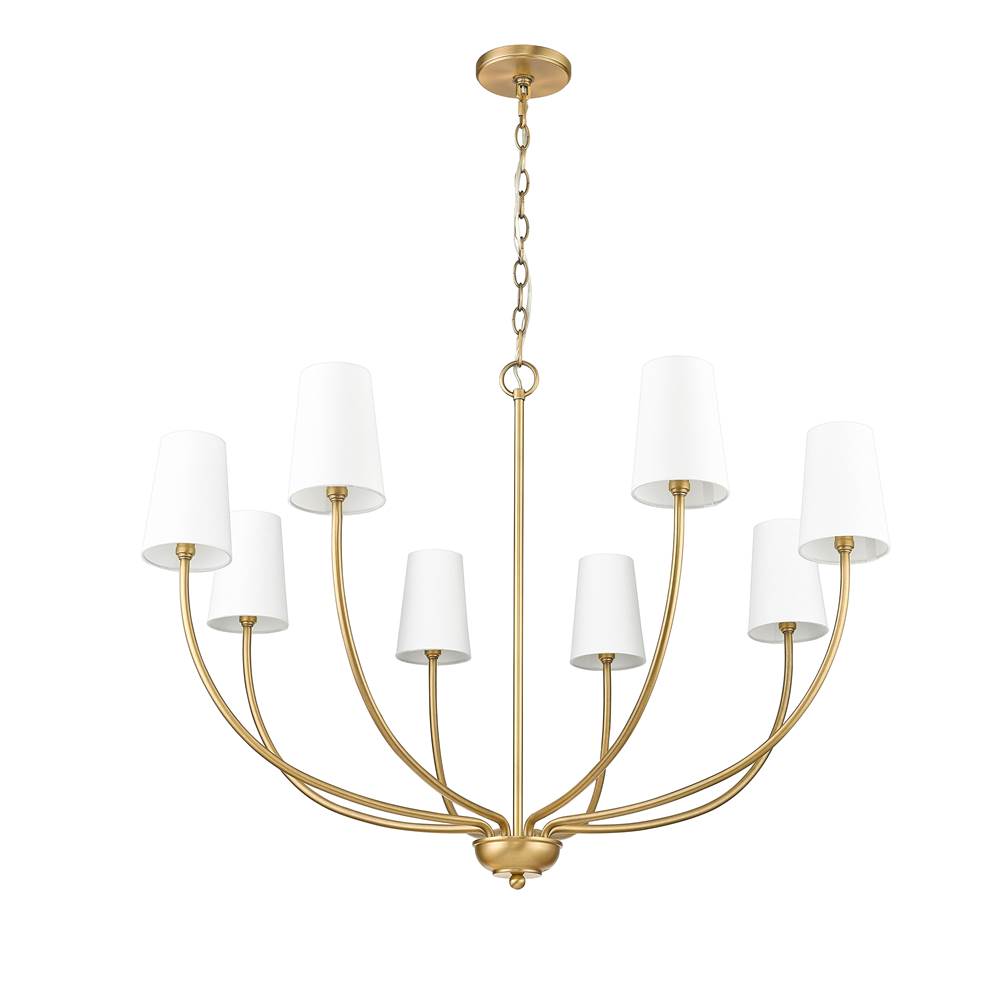 Millennium Lighting 29908-VB Vintage Brass Chandelier Ceiling Light Image 6
