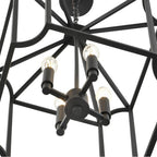 Millennium Lighting 91804-TBK Textured Black Hylena 15'' Wide 4-light Pendant - Textured Black Image 7
