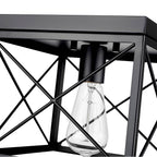 Millennium Lighting 94101-MB Matte Black Flushmount Ceiling Light Image 3
