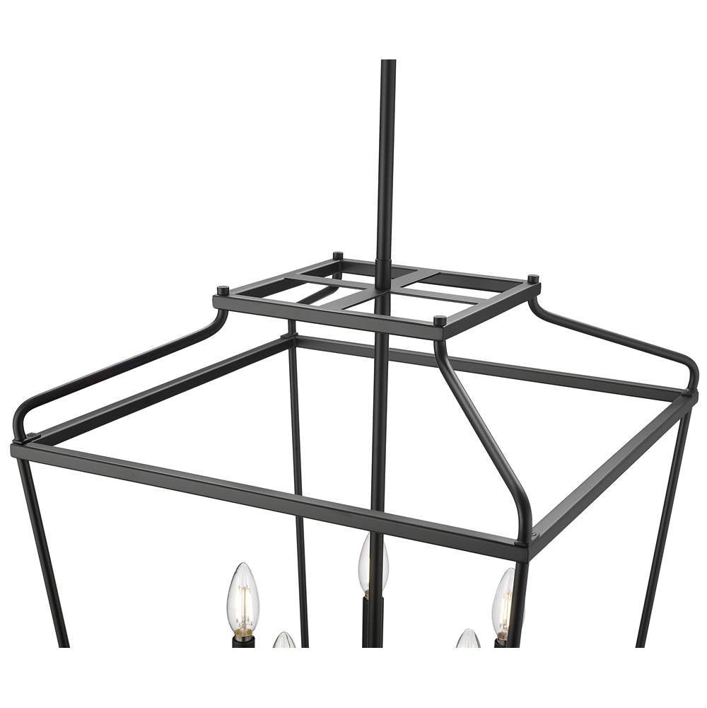 Millennium Lighting 19005-MB Matte Black Nellita 18'' Wide 5-light Pendant - Matte Black Image 6