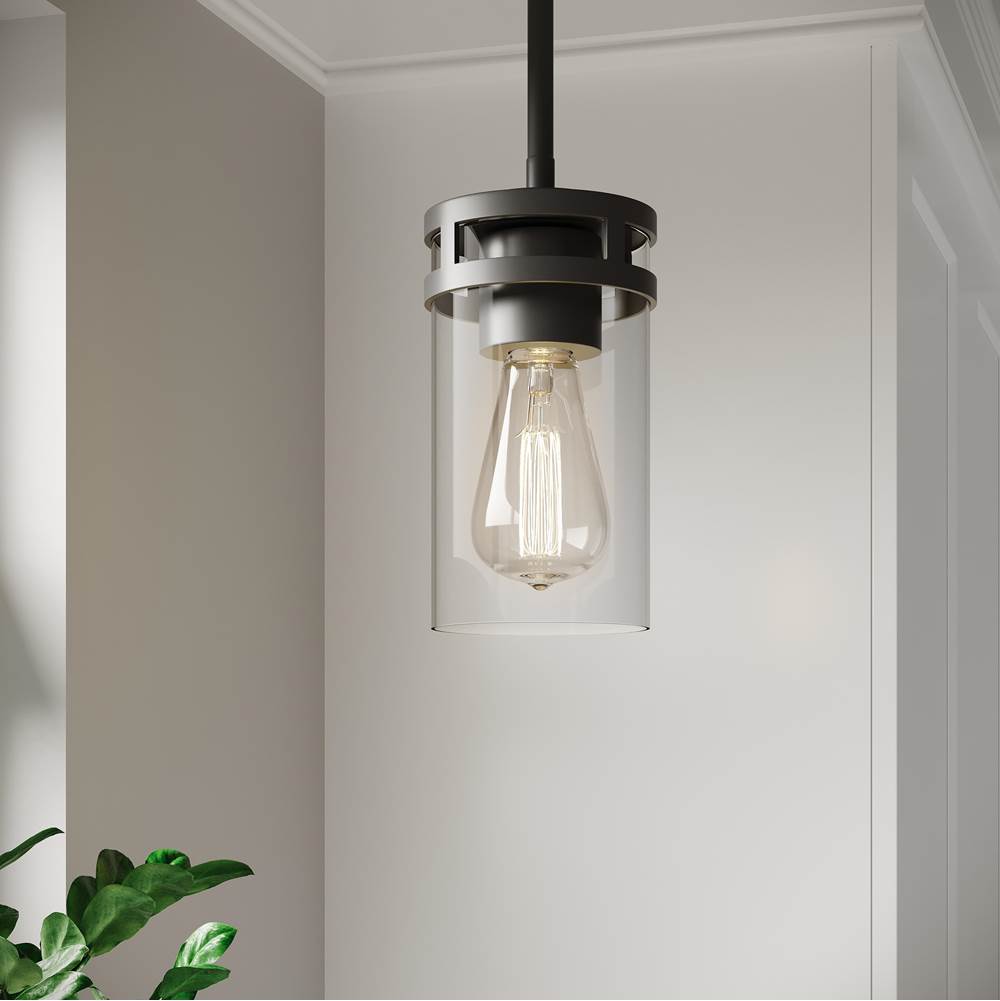 Millennium Lighting 91011-MB Matte Black Lunden  4'' Wide 1-light Mini Pendant Image 4