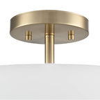 Millennium Lighting 214103-MG Modern Gold Laphia 15.75'' Wide 3-light Semi Flush - Modern Gold Image 2