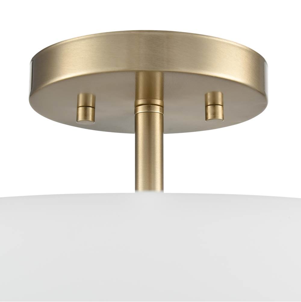 Millennium Lighting 214103-MG Modern Gold Laphia 15.75'' Wide 3-light Semi Flush - Modern Gold Image 2