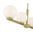 Millennium Lighting 97104-VB Vintage Brass Ardeva 36'' Wide 4-light Linear Chandelier Image 5