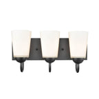 Millennium Lighting 9813-MB Matte Black 3 Light Vanity Image 1