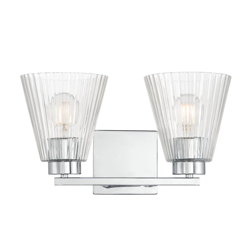 Millennium Lighting 63002-CH Chrome Riville 13.75'' Wide 2-light Vanity Image 6