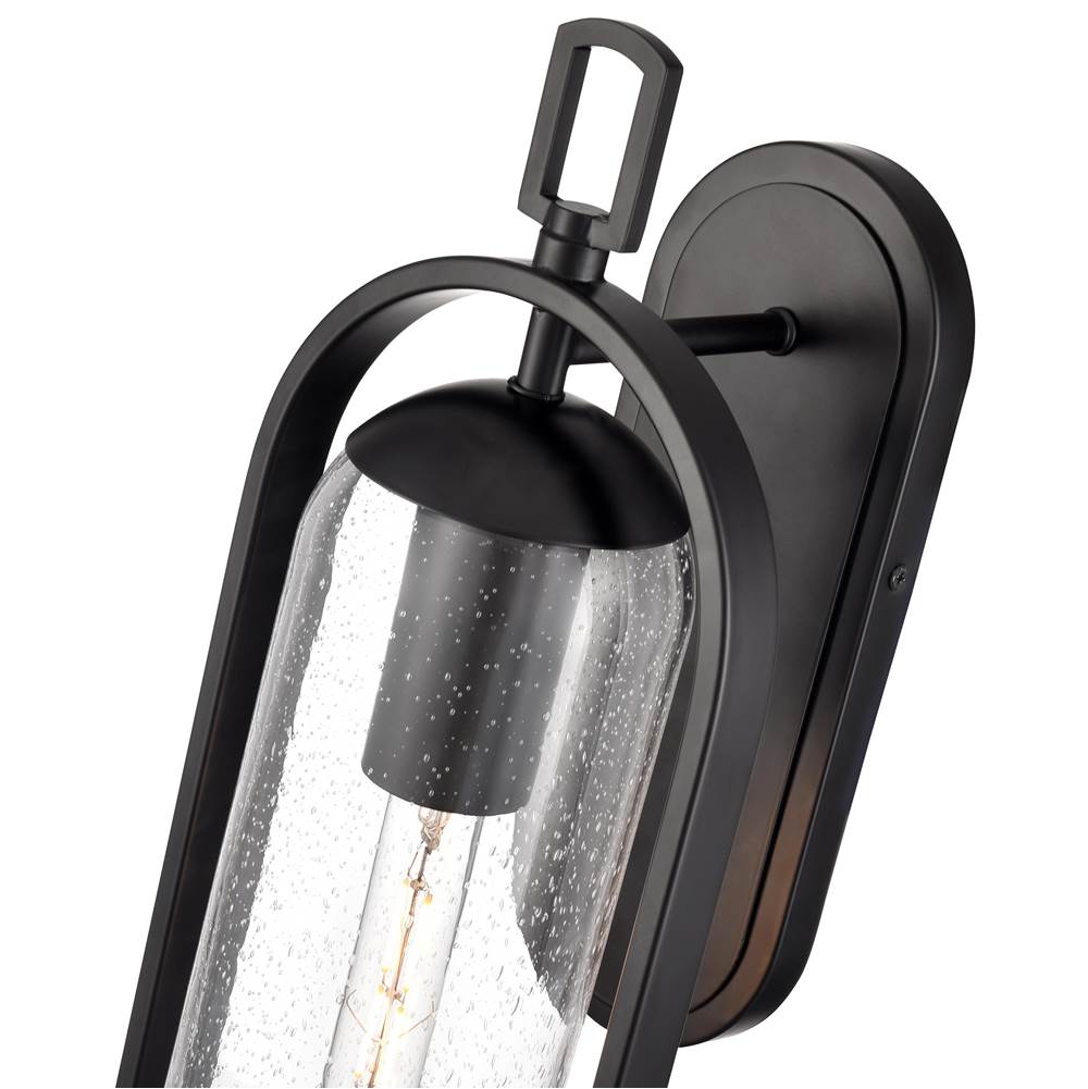 Millennium Lighting 199601-PBK Powder Coated Black Luxio 20'' High 1-light Outdoor Wall Sconce - Powder Coated Black Image 4