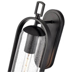 Millennium Lighting 199601-PBK Powder Coated Black Luxio 20'' High 1-light Outdoor Wall Sconce - Powder Coated Black Image 4