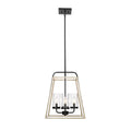 Millennium Lighting 3004-MB/GW Matte Black,Grey Wood Pendant Light Image 1