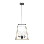 Millennium Lighting 3004-MB/GW Matte Black,Grey Wood Pendant Light Image 1