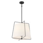 Millennium Lighting 919103-MB Matte Black Vellinor 20'' Wide 3-light Pendant Image 1