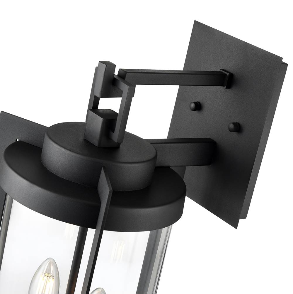 Millennium Lighting 91522-TBK Textured Black Outdoor Wall Sconce Image 4