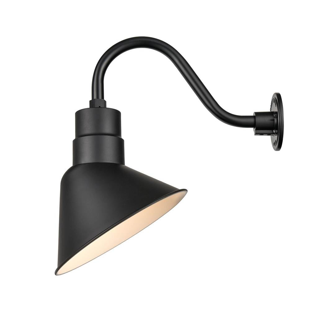 Millennium Lighting LEDRAS12-SB Satin Black Led Angle Shade Image 3