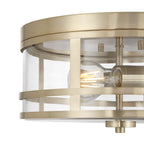 Millennium Lighting 91013-MG Modern Gold Lunden  13'' Wide 3-light Flush Mount Image 5