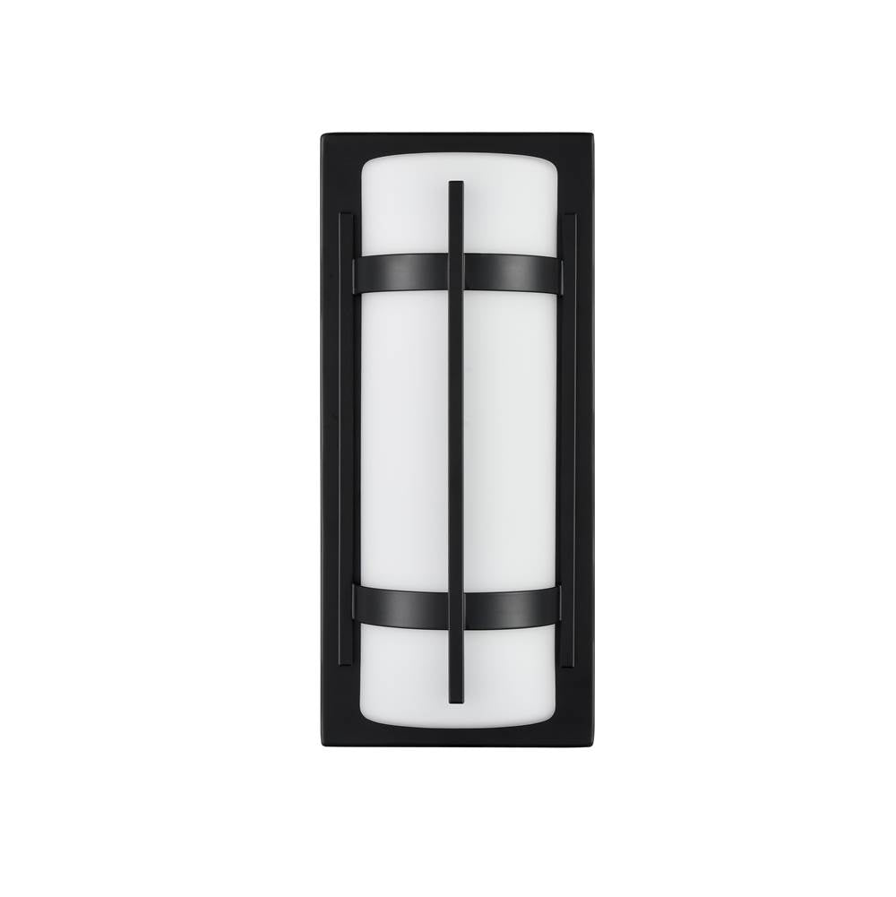 Millennium Lighting 76001-PBK Powder Coated Black Outdoor Wall Sconce Led Image 1