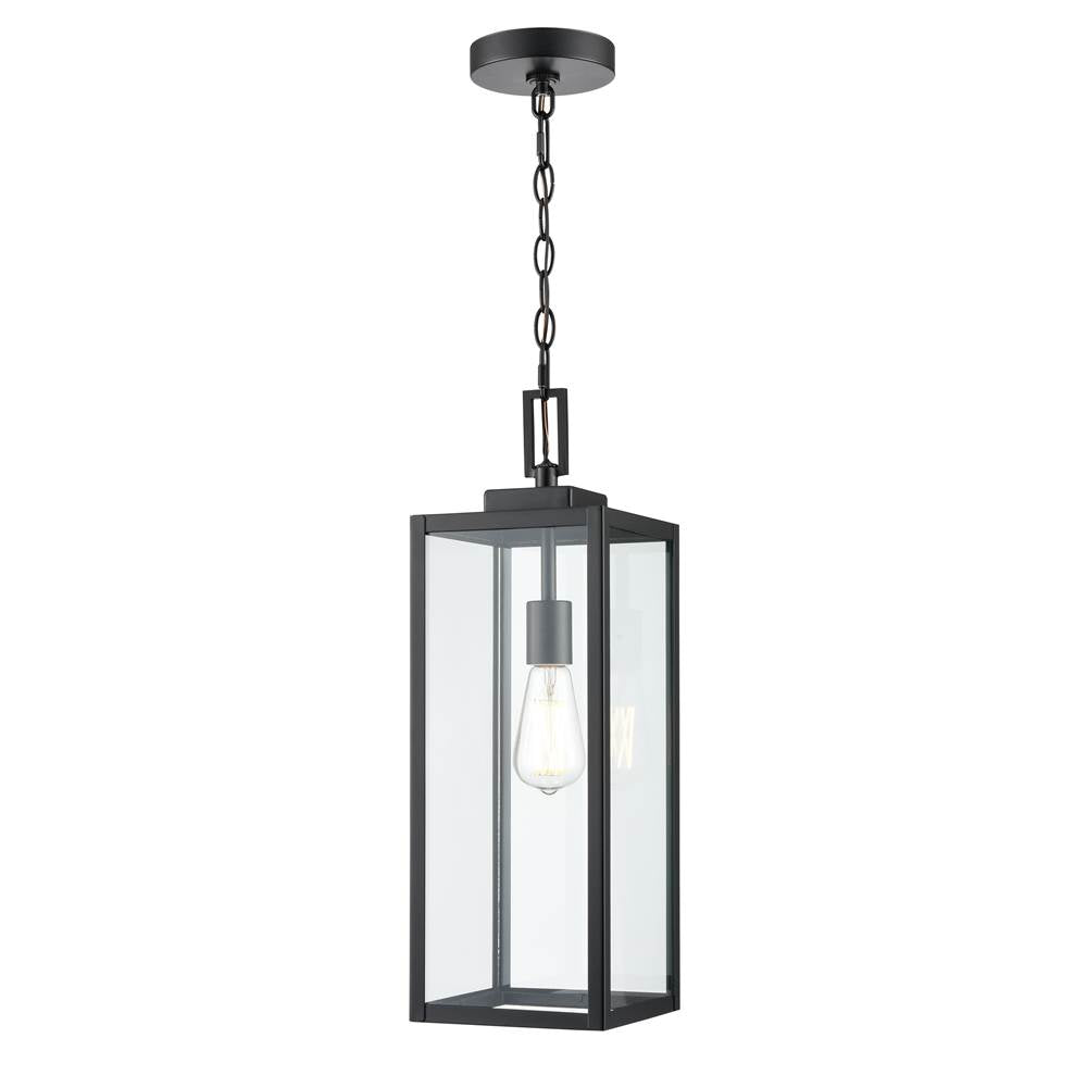 Millennium Lighting 60191-PBK Powder Coated Black 1-light Outdoor Hanging Lantern - Powder Coated Black Image 6