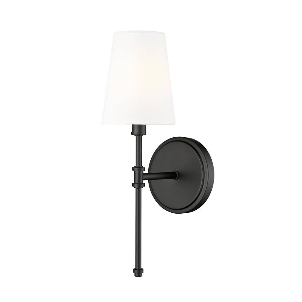Millennium Lighting 16201-MB Matte Black Adorra 15'' High 1-light Wall Sconce - Matte Black Image 1