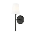 Millennium Lighting 16201-MB Matte Black Adorra 15'' High 1-light Wall Sconce - Matte Black Image 1