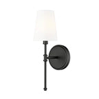 Millennium Lighting 16201-MB Matte Black Adorra 15'' High 1-light Wall Sconce - Matte Black Image 1