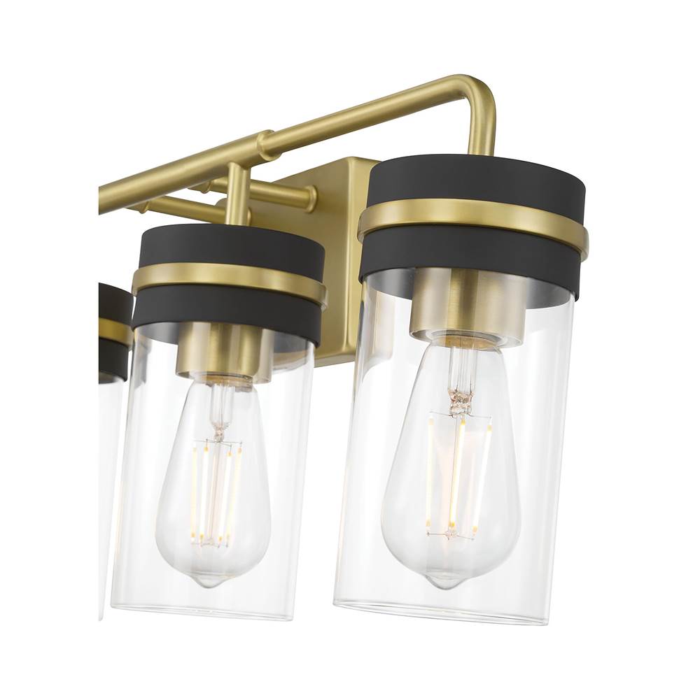 Millennium Lighting 95204-VB/MB Vintage Brass Marbridge 28'' Wide 4-light Vanity Image 5