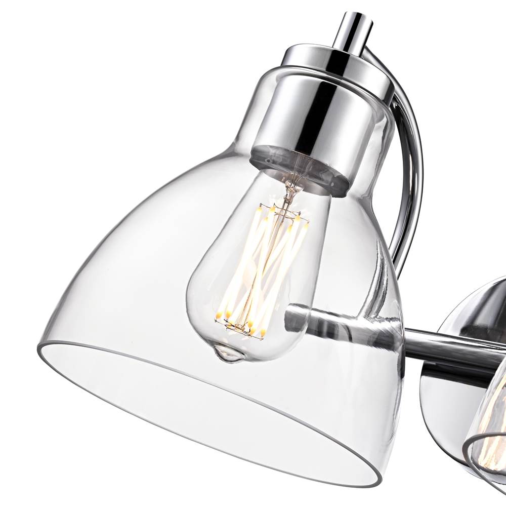 Millennium Lighting 6202-CH Chrome Knightsdale 17.5'' 2-light Vanity - Chrome Image 5