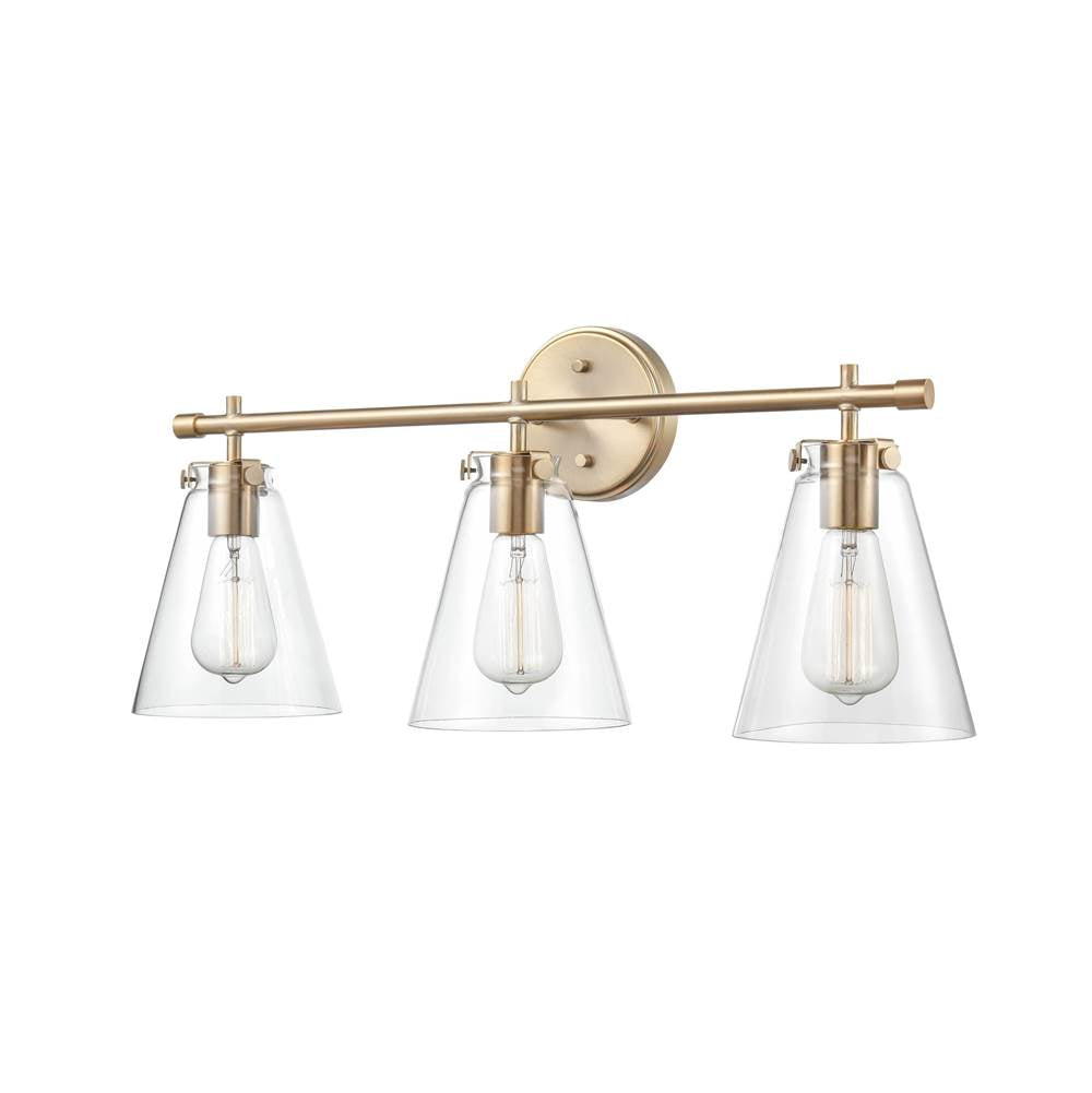 Millennium Lighting 8123-MG Modern Gold 3 Light Vanity Image 3