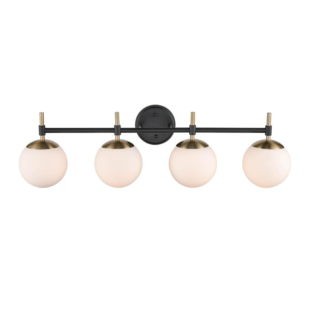 Millennium Lighting 30304-MB/MG Matte Black,Modern Gold Vanity Image 3