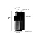Millennium Lighting 83101-PBK Powder Coated Black Led Outdoor Wall Sconce Image 2