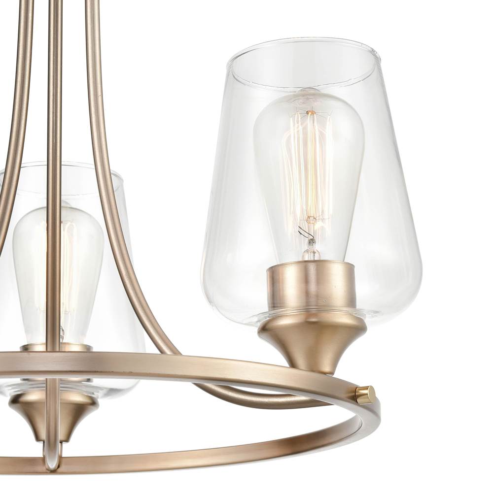 Millennium Lighting 9723-MG Modern Gold Ashford 18'' Wide 3-light Chandelier Image 2