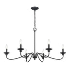 Millennium Lighting 4386-MB Matte Black Chandelier Ceiling Light Image 1