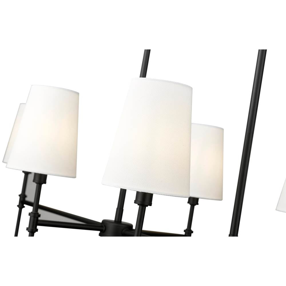 Millennium Lighting 16506-MB Matte Black Adorra 48'' Wide 6-light Chandelier - Matte Black Image 6