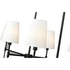 Millennium Lighting 16506-MB Matte Black Adorra 48'' Wide 6-light Chandelier - Matte Black Image 6