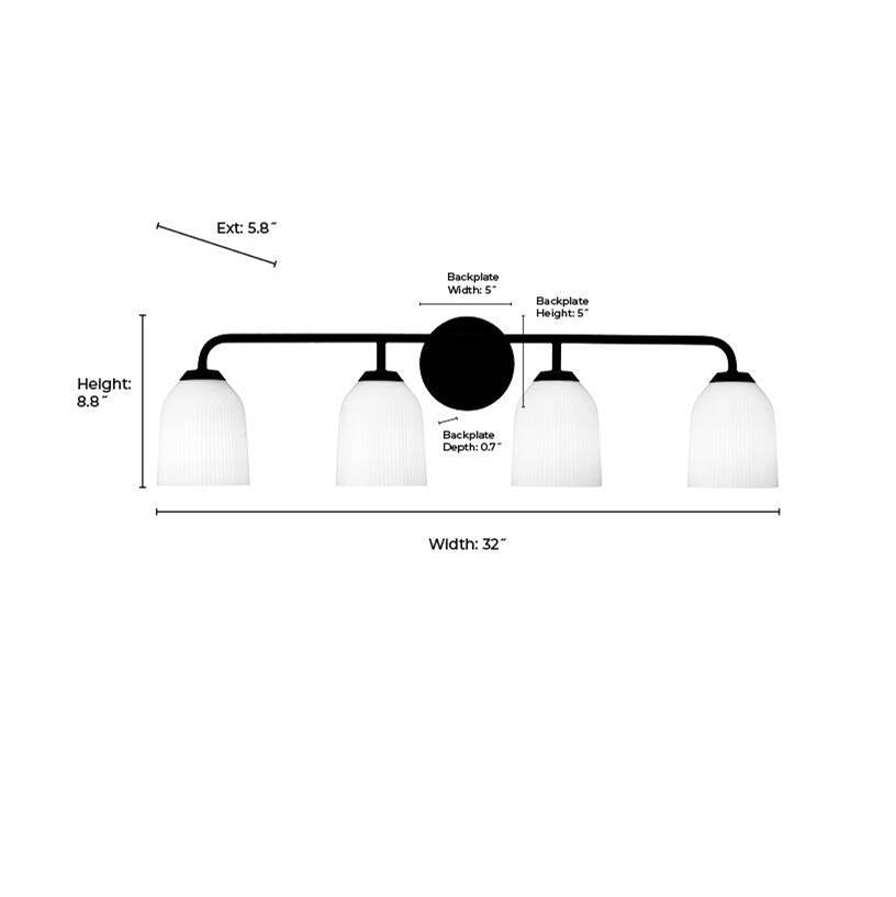Millennium Lighting 22304-VB Vintage Brass Vanity Image 3