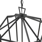 Millennium Lighting 91804-TBK Textured Black Hylena 15'' Wide 4-light Pendant - Textured Black Image 6