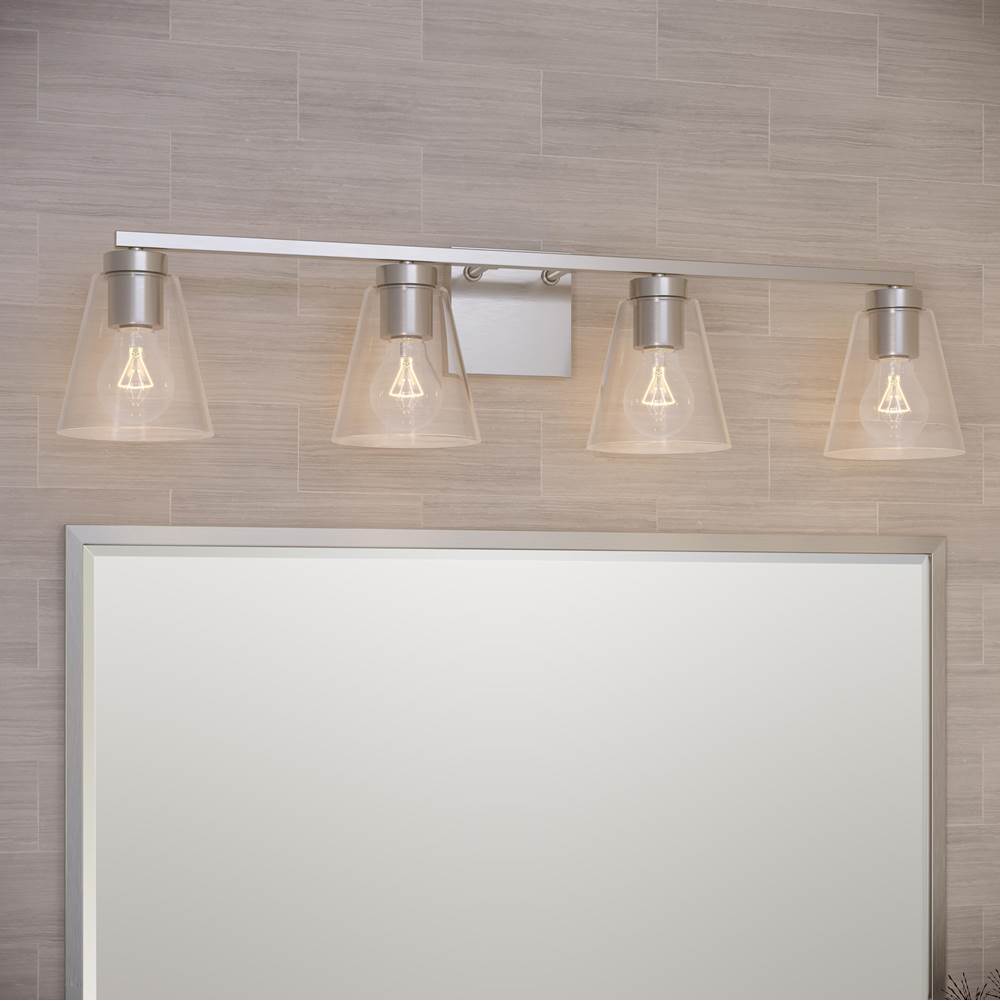 Millennium Lighting 64004-BN Brushed Nickel Strayhan 31'' 4-light Vanity - Brushed Nickel Image 4