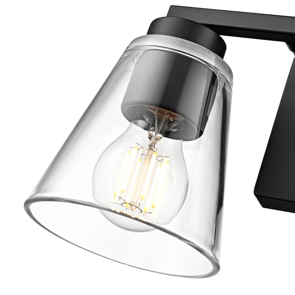 Millennium Lighting 64002-MB Matte Black Strayhan 13'' 2-light Vanity - Matte Black Image 5