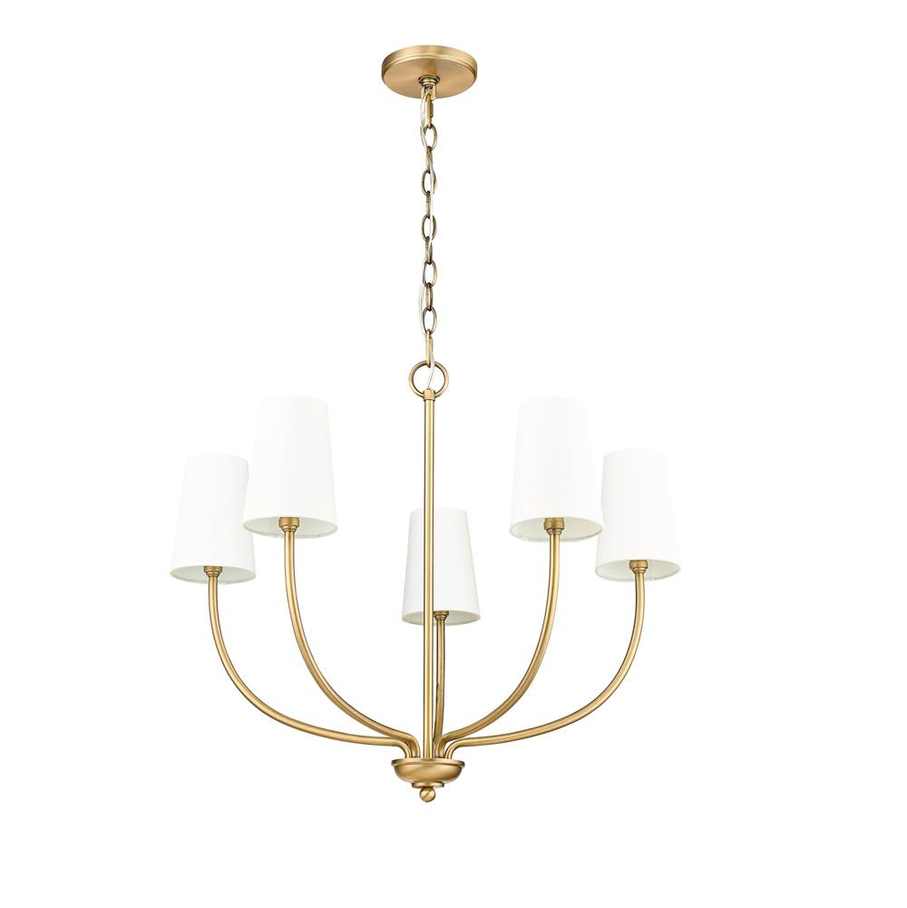 Millennium Lighting 29905-VB Vintage Brass Chandelier Ceiling Light Image 5