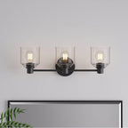 Millennium Lighting 202103-MB Matte Black Vessair 22.5'' Wide 3-light Vanity Image 4
