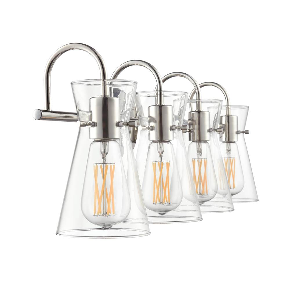 Millennium Lighting 21004-PN Polished Nickel Camellia 30.75'' Wide 4-light Vanity - Polished Nickel Image 7