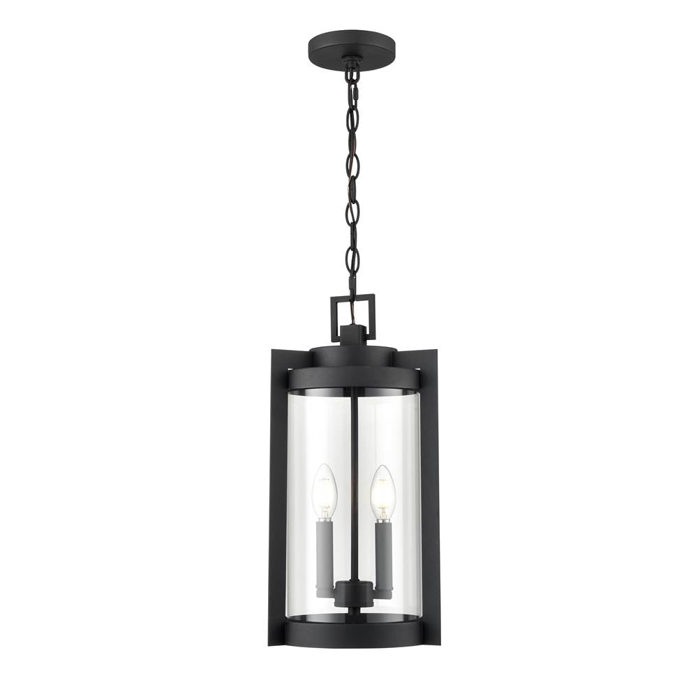 Millennium Lighting 91532-TBK Textured Black Outdoor Hanging Lantern Image 1