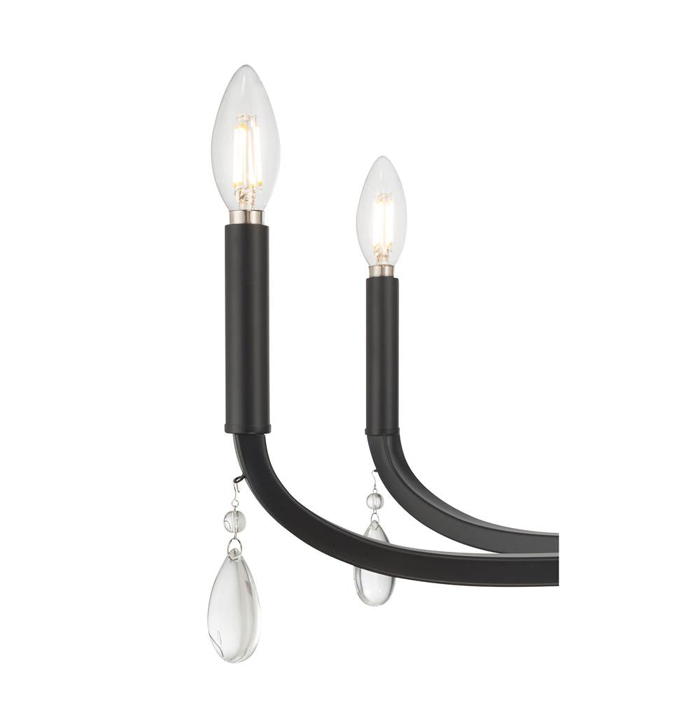 Millennium Lighting 220108-MB Matte Black Viremont 36'' Wide 8-light Chandelier Image 6