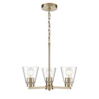 Millennium Lighting Strayhan 18'' 3-light Chandelier - Brushed Nickel