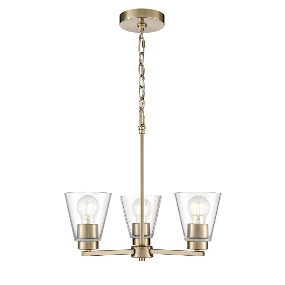 Millennium Lighting Strayhan 18'' 3-light Chandelier - Brushed Nickel