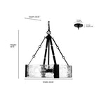 Millennium Lighting 19403-MB Matte Black Rezi 20.25'' Wide 3-light Pendant - Matte Black Image 3