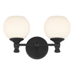 Millennium Lighting 201102-MB Matte Black Orlisse 14.75'' Wide 2-light Vanity Image 6