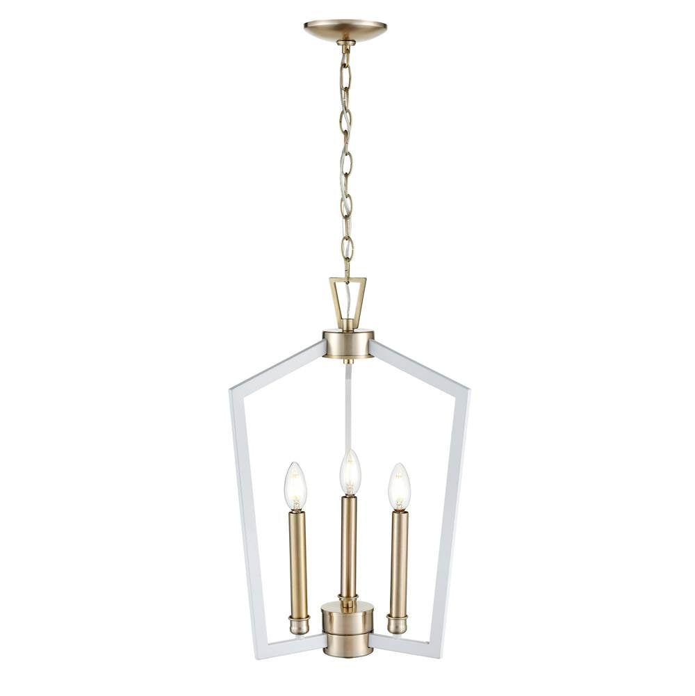 Millennium Lighting 4523-MW/MG Matte White,Modern Gold Pendant Light Image 3