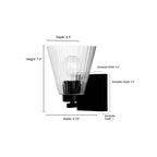 Millennium Lighting 63001-VB Vintage Brass Riville 7.5'' High 1-light Wall Sconce Image 2