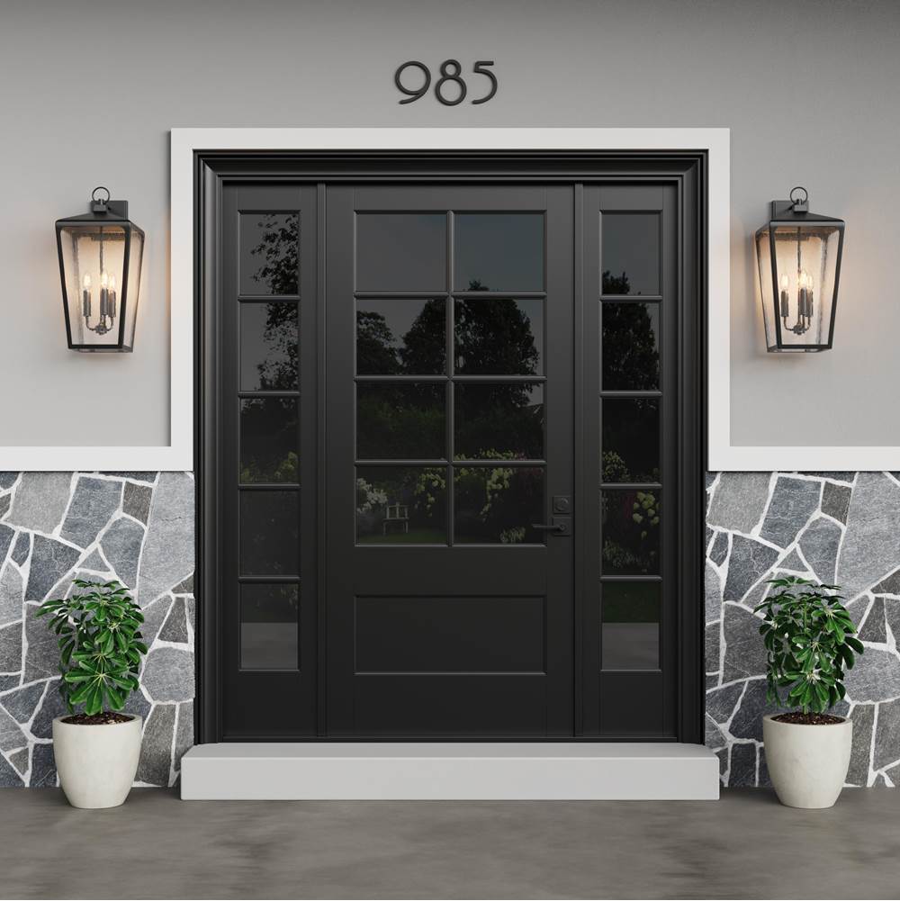 Millennium Lighting 7923-PBK Powder Coated Black Outdoor Wall Sconce Image 2