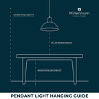 Millennium Lighting 9023-MB Matte Black Elise 22'' Wide 3-light Pendant - Matte Black Image 2