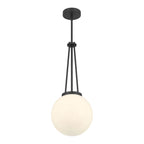 Millennium Lighting 65101-MB Matte Black Vellin 10'' Wide 1-light Pendant Image 1